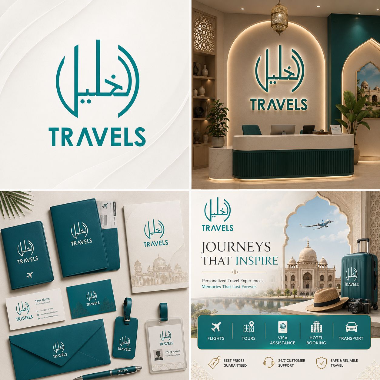 Al Khalil Travel Agency Logos & Branding